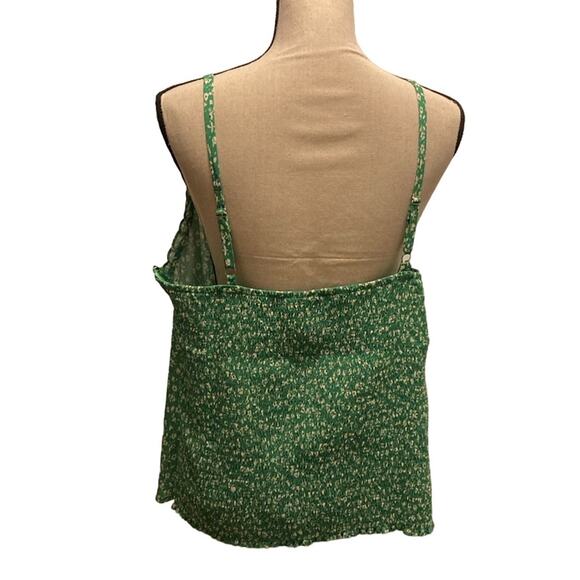 Women’s plus size cami 2X LUSH Floral Print Ruched boho cottage romantic fairy - Picture 7 of 11